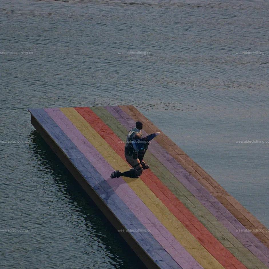 Black T-shirt with Fortnite’s default character on the cover of Baby Keem’s The Melodic Blue studio album