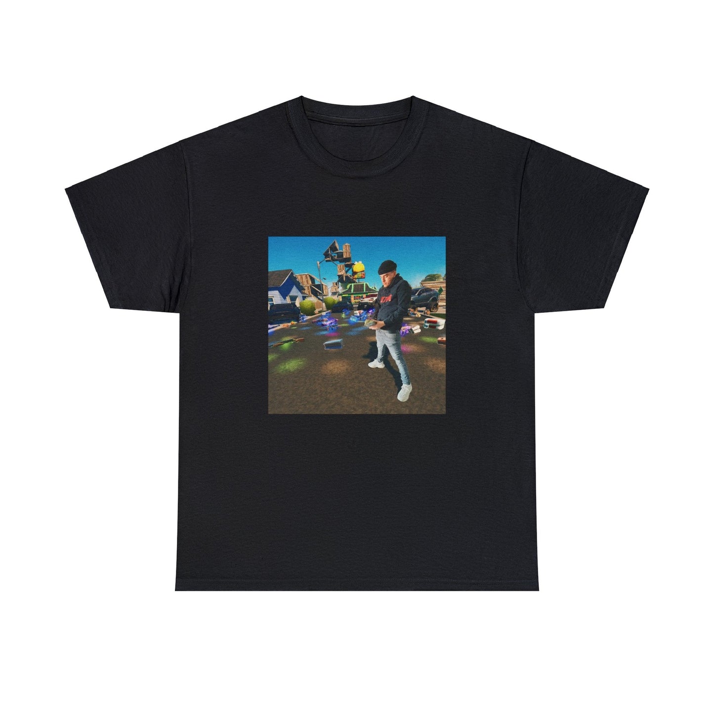 Black T-shirt with Yeat in Fortnite